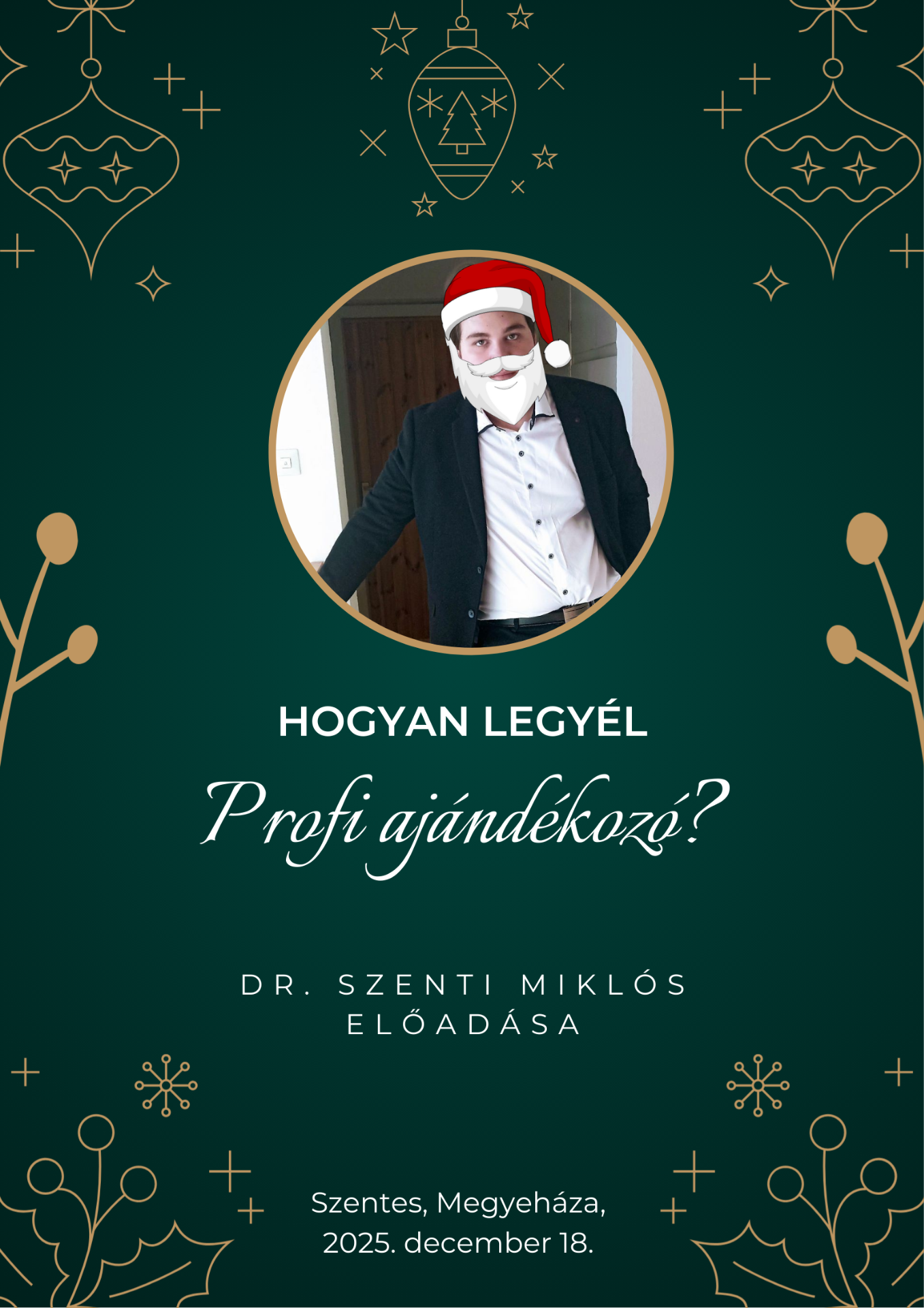 Sok humorral fűszerezett Karácsonyi műsorunk plakátja