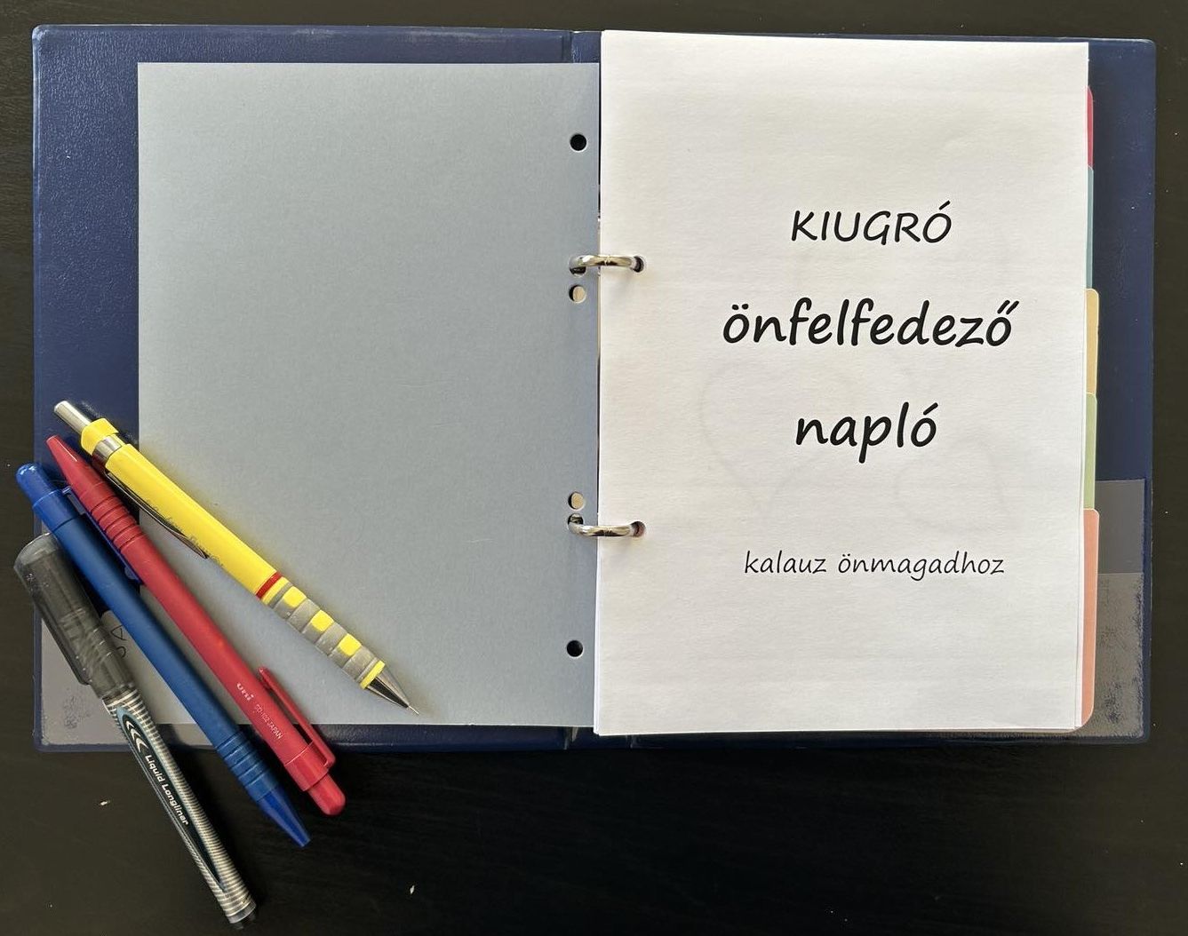 Immár 5-5 önismereti foglalkoztató füzet készült el a programokhoz - ezekből kurzustól függetlenül is rendelhetsz. Keress elérhetőségeimen!